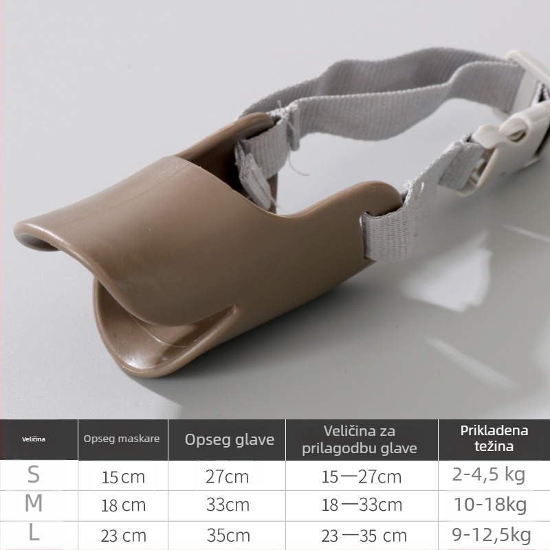 Zaštitna maska za usta psa za male pasmine – silikon, protiv ugriza i laja, Le Shuang Pet