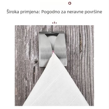 Stalak za ručnike od nehrđajućeg čelika, zidni, bušenje nije potrebno, kupaonica, hotel i kućna upotreba