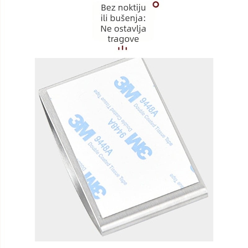 Stalak za ručnike od nehrđajućeg čelika, zidni, bušenje nije potrebno, kupaonica, hotel i kućna upotreba