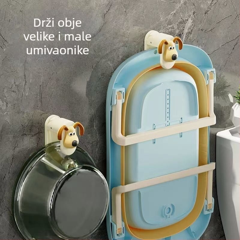 Zidni držač za umivaonik – plastični, nosivost 3 kg, 1 razina, model: držač za umivaonik, porijeklo Yiwu