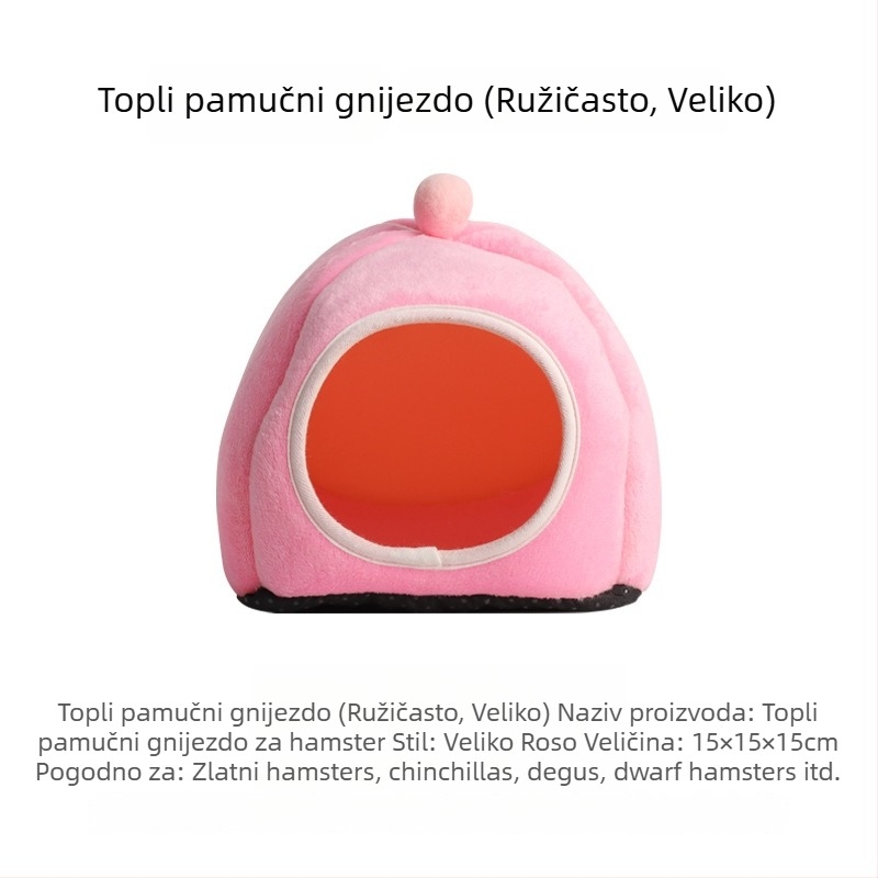Hamsterovo pamučno gnijezdo | Cjelogodišnja upotreba • Marca Van Gege • Materijal: pamuk • Za hamstere
