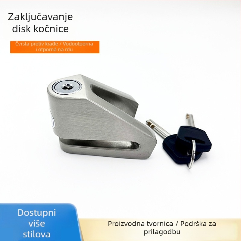 Dai ling lock A10 Anti-kradna disk kočnica brava od cinkove legure, za bicikl, motor i električno vozilo, 442 g, moderan minimalistički stil