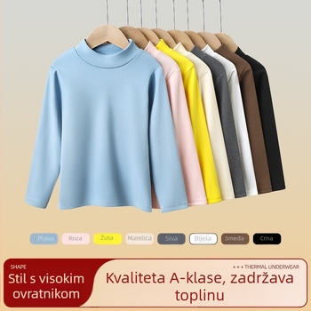 Unisex pleteni gornji dio s visokim ovratnikom, mješavina poliester-spandeks (93.2% poliester, 6.8% spandex), mekan završetak, zima 2023