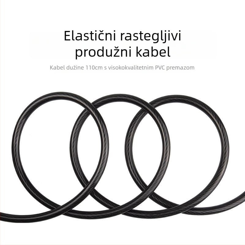 Lanac za zaključavanje s kodom za planinski bicikl s čeličnim kabelom, protiv krađe, univerzalni za bicikle