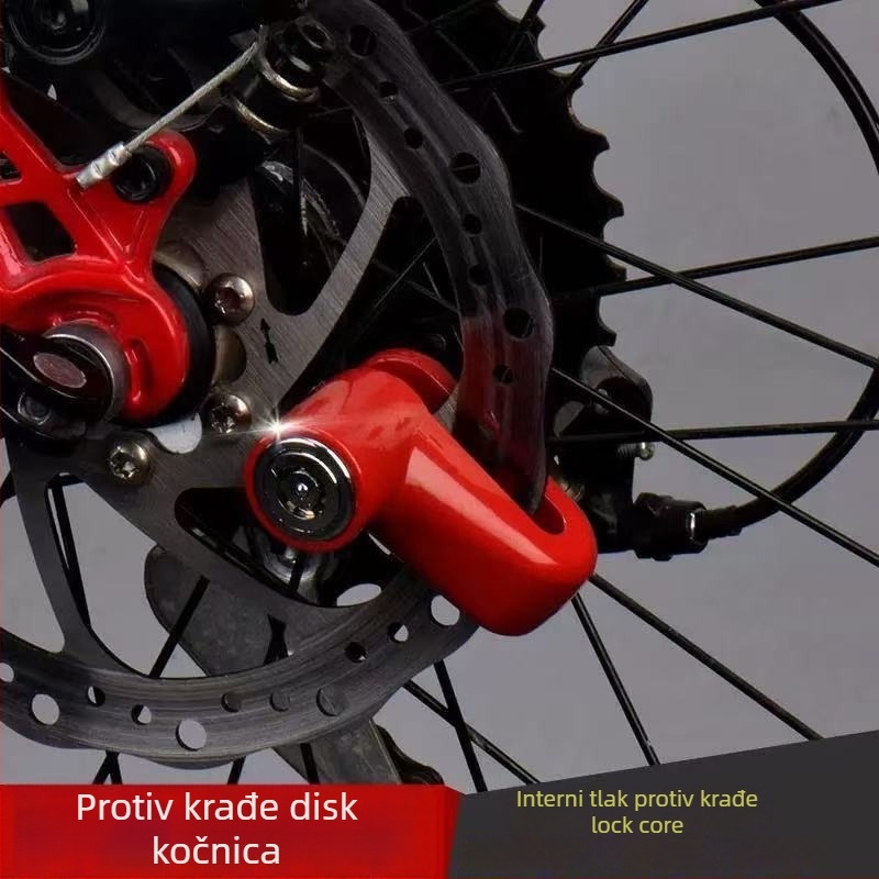 Zaključavka za disk kočnicu za električne bicikle i motocikle — aluminijski spoj, vodootporna i otporna na koroziju, moderan minimalistički dizajn, marka Long range