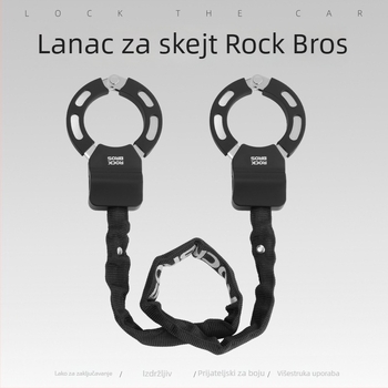 Rockbros metalna lančana zaključava za bicikle i električne skutere – unisex, protiv krađe