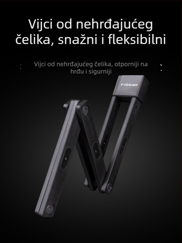 Quanxin sklopivi biciklistički lokot s lozinkom – protiv krađe, kompatibilan s cestovnim, planinskim i električnim biciklima
