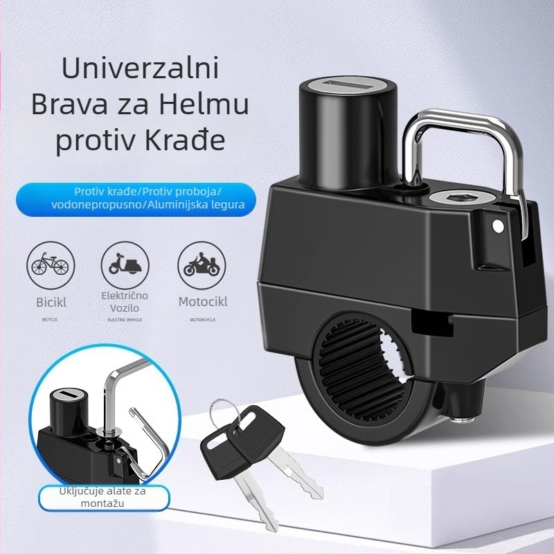 Zaključavanje kacige (model jhtks) – legura, kompatibilno s električnim vozilima i biciklima, težina 345 g, marka Lock you lock love