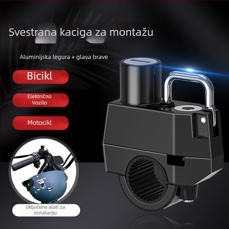 Zaključavanje kacige (model jhtks) – legura, kompatibilno s električnim vozilima i biciklima, težina 345 g, marka Lock you lock love