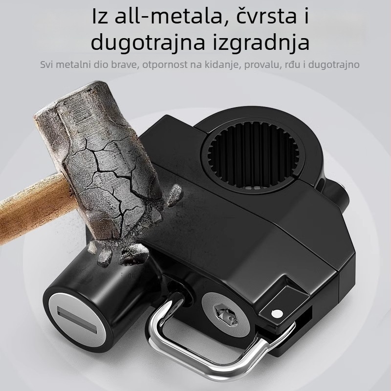 Zaključavanje kacige (model jhtks) – legura, kompatibilno s električnim vozilima i biciklima, težina 345 g, marka Lock you lock love