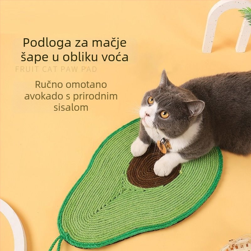 Ploča za grebanje mačaka od sisala — zidna, uspravna, bez ispuštanja vlakana, izdržljiva igračka za grebanje