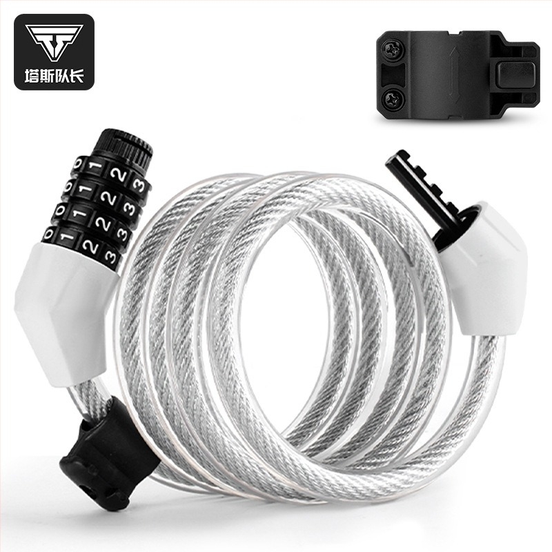 Tosuod brava za bicikl s 4-znamenkastom lozinkom, čelični kabel, prijenosna