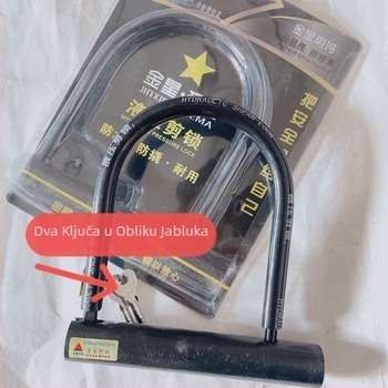 Big U U-ključ od legure čelika za električna vozila, motocikle i bicikle – težina oko 650 g, prilagođeno obrađivanje