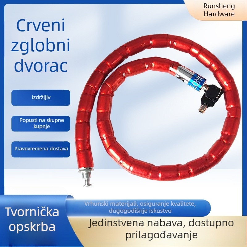 Joint Lock lančani sigurnosni lokot za električna vozila, legura čelika i cinka, 610 g, produženi debeli, prijenosno