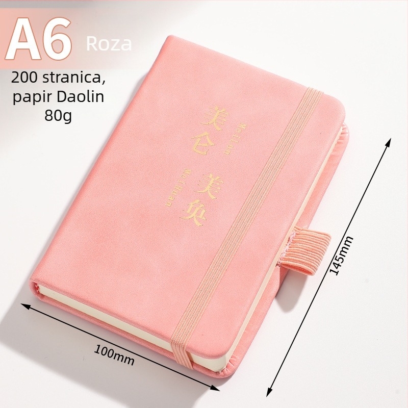 Poslovni bilježnik s umjetnom kožnom koricom, Dowling papir, 80 g/m², 100 stranica, model 01