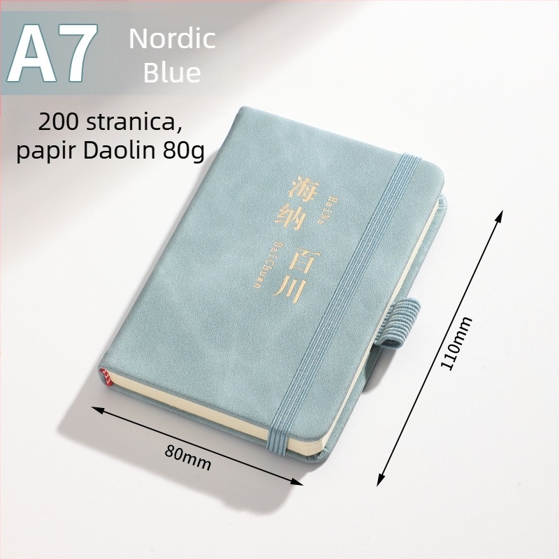 Poslovni bilježnik s umjetnom kožnom koricom, Dowling papir, 80 g/m², 100 stranica, model 01