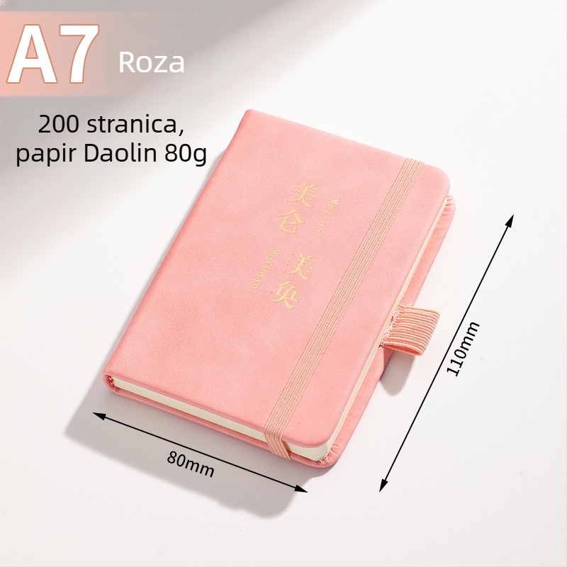 Poslovni bilježnik s umjetnom kožnom koricom, Dowling papir, 80 g/m², 100 stranica, model 01