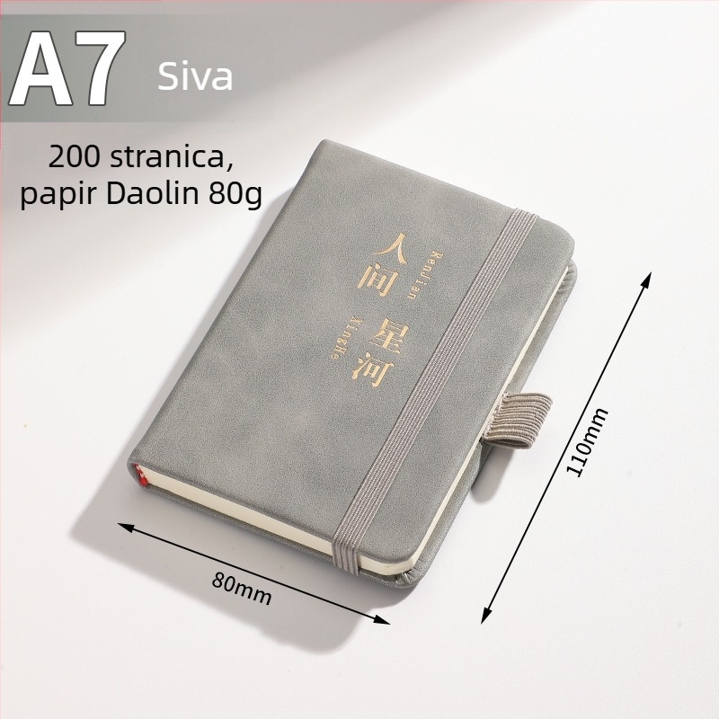 Poslovni bilježnik s umjetnom kožnom koricom, Dowling papir, 80 g/m², 100 stranica, model 01