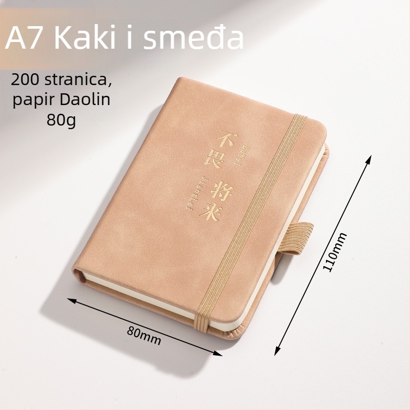 Poslovni bilježnik s umjetnom kožnom koricom, Dowling papir, 80 g/m², 100 stranica, model 01