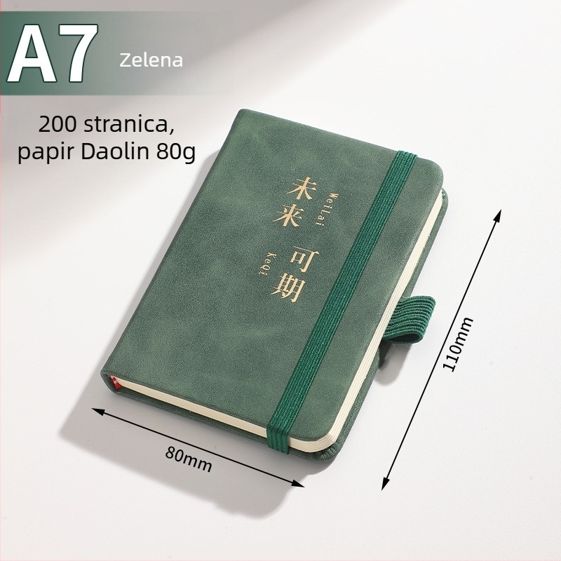 Poslovni bilježnik s umjetnom kožnom koricom, Dowling papir, 80 g/m², 100 stranica, model 01