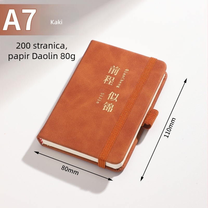 Poslovni bilježnik s umjetnom kožnom koricom, Dowling papir, 80 g/m², 100 stranica, model 01
