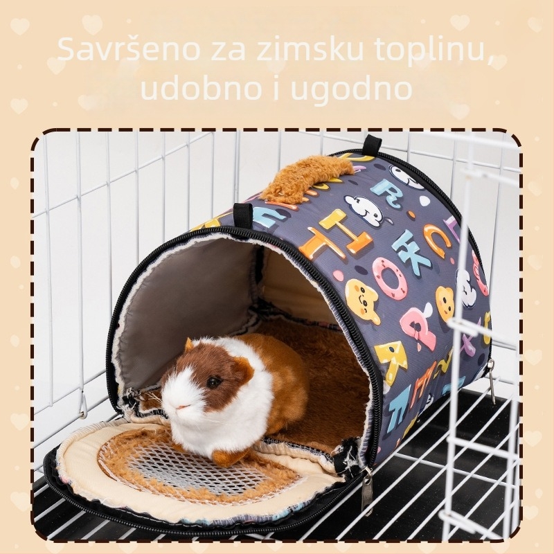 Gnijezdo za hamstera – pamuk, tunelski oblik, toplo, za hamstera, zimska upotreba