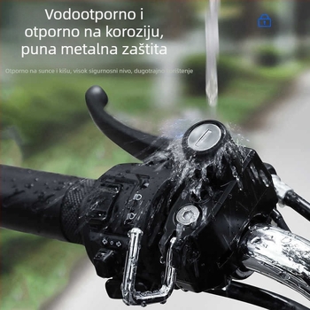 Zaključavanje kacige | aluminijska legura; pogodno za električna vozila, motocikle i bicikle; težina 120 g; moderni minimalistički stil