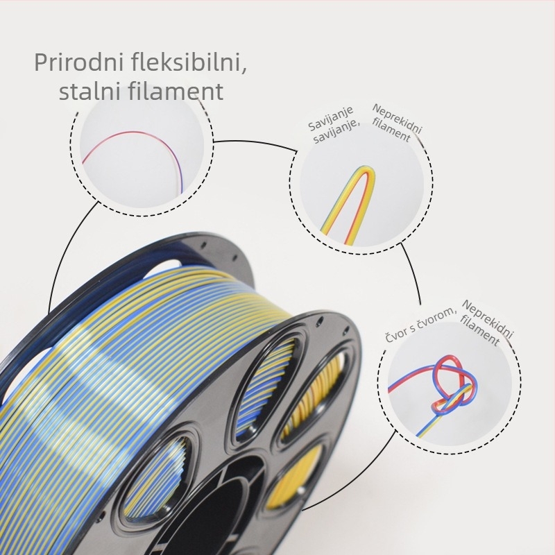 PLA Silk filament za 3D printer, 1 kg, bez začepljenja, šifra proizvoda 0671725295371
