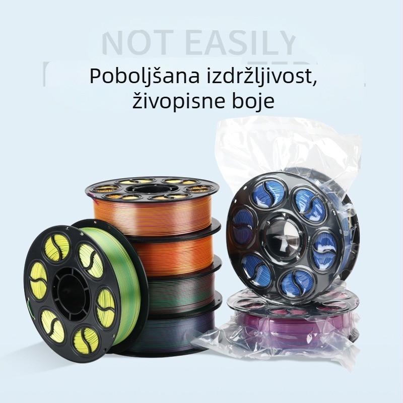 PLA Silk filament za 3D ispis — kružnog presjeka, duljina 330 m, gustoća 1.26 g/cm3