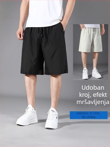 Flanston muške hip-hop šorceve, mikroelastični, ravnog kroja, poliester, ljeto