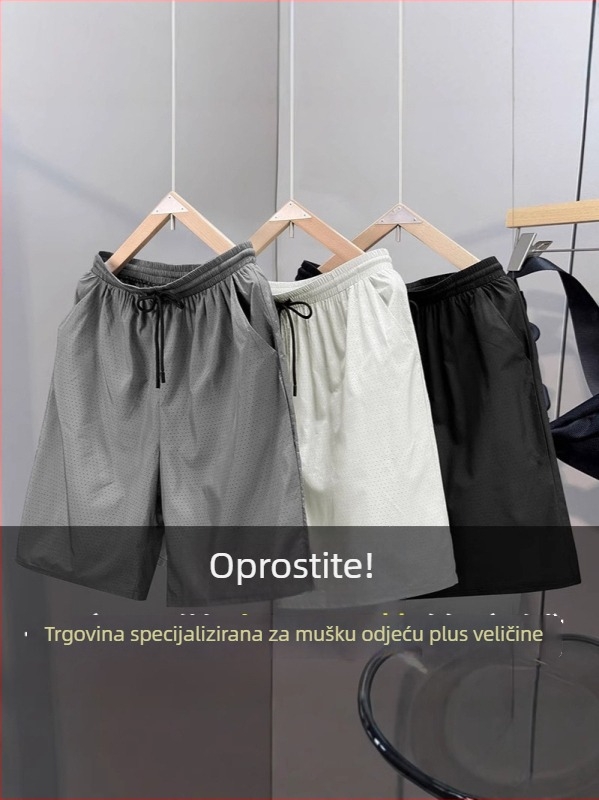 Flanston muške hip-hop šorceve, mikroelastični, ravnog kroja, poliester, ljeto