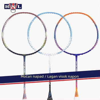 Raketa za badminton Yashi Dragon RD-700/GA-2000/FLASHF-780/HELLX H7/MAGNUM M8 (Okvir od karbonskih vlakana; težina 90-94 g; umjerena tvrdoća; za početnike do naprednih; badminton i tenis)