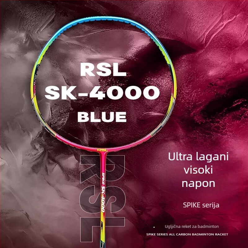 Raketa za badminton Yashi Dragon RD-700/GA-2000/FLASHF-780/HELLX H7/MAGNUM M8 (Okvir od karbonskih vlakana; težina 90-94 g; umjerena tvrdoća; za početnike do naprednih; badminton i tenis)