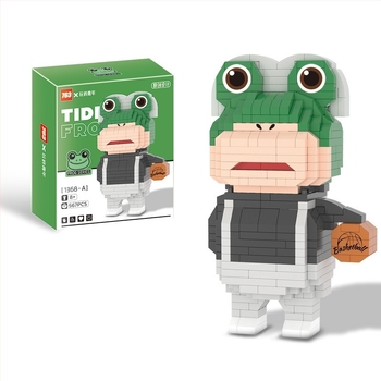 Lego-kompatibilni set blokova s temom Frog, ABS plast, 400–800 komada, 0,5 kg, DIY kompatibilan