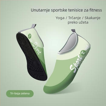 Ženske indoor tenisice za trening — mekani đon, tihe, protuklizne, apsorpcija šokova; materijal đona: prirodni kaučuk