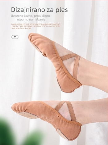 Cipele Belly Dance — Soft Bar Shoes za početnike, unisex, kožna đon, prozračne i ublažavanje udara