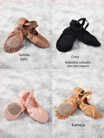 Cipele Belly Dance — Soft Bar Shoes za početnike, unisex, kožna đon, prozračne i ublažavanje udara