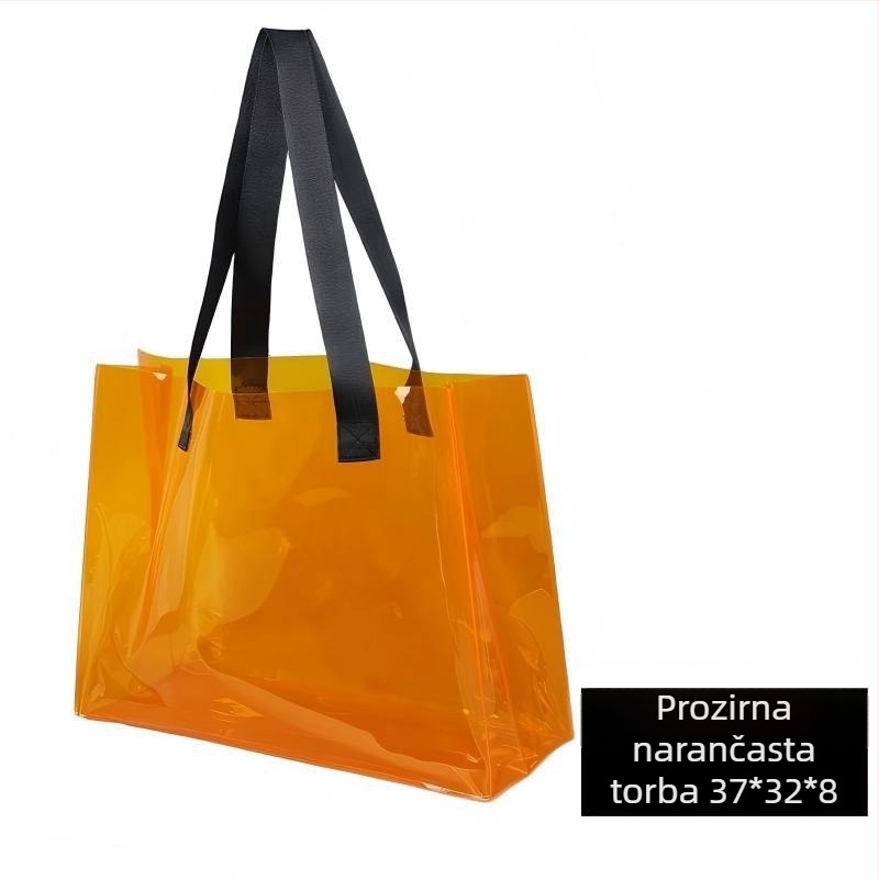 Prilagođena PVC laser torba za poklone, prozirna torba za poklone, toplo pritiskanje + šivanje, kod 66866, novi materijal