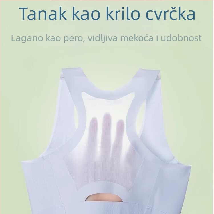 Dječji grudnjak za ispravljanje držanja s punim košaricama, sportski stil, najlon materijal, podstava od pamuka