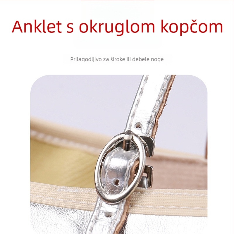 Ženske plesne cipele s mekom potplatom za moderne i latino plesove; potplata od teleće kože; gornji dio od sintetičke kože; prozračne, lagane i otporne na habanje; model 704; za odrasle žene.