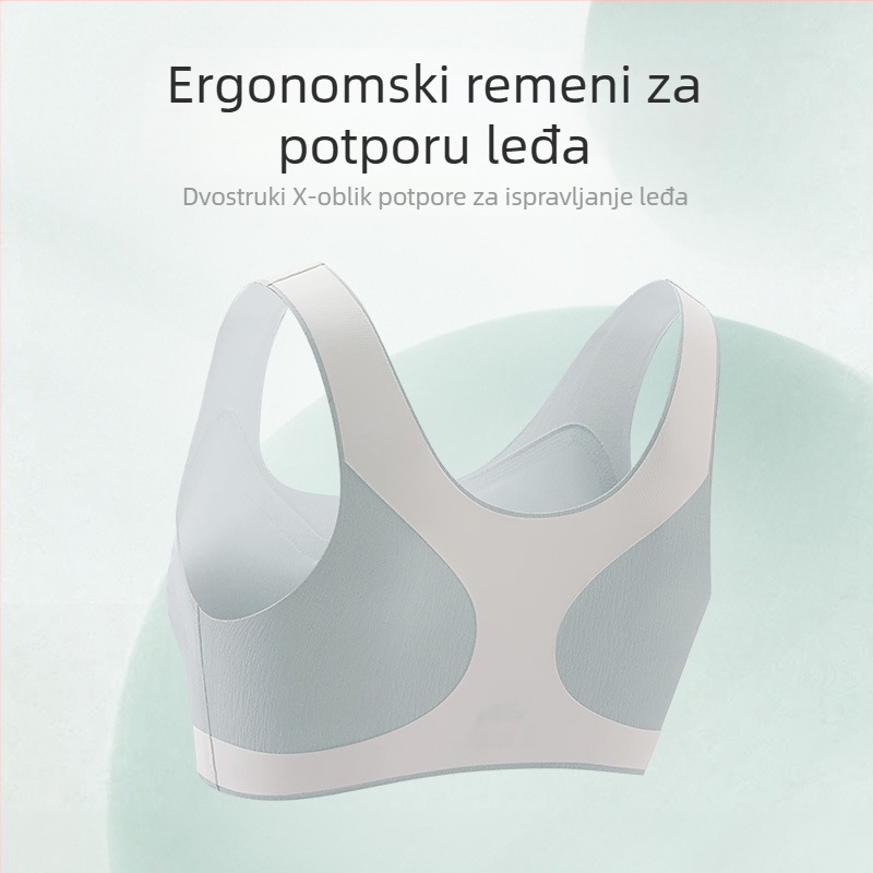 Najlon grudnjak s oblikovanim košaricama za adolescentne djevojke, 12–15 godina, prozračan, bez žice