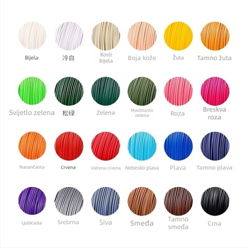 Leji PLA+ filament za 3D ispis, promjer 1,75 mm, točnost 0,1 mm, 1 kg