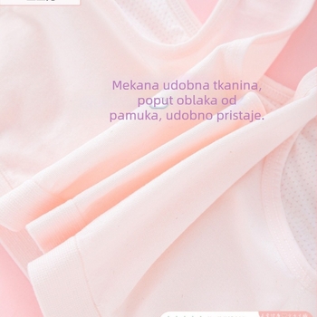 Modal donje rublje za adolescentice, grudnjak s 3/4 košarom, tanak oblikovani čašica od najlona, podstava Modal, fiksne kaiševe, prozračan i udoban