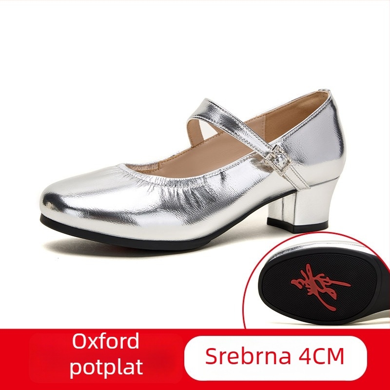 Ženske latino plesne cipele, mekana podloga, prozračan gornji dio od sintetičke kože, lagane