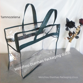 Dianhao četverodijelni prozirni torbice sa zatvaračem za skladištenje, PVC materijal, pogodna za darovno pakiranje, vodootporne i otporno na plijesan