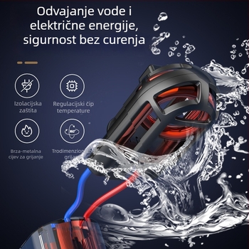 Ponovno napajana boca za toplu vodu - sigurna, električna grijaća torbica HLZ-2025, 220V, 380W, samopodgrijavanje, flanel materijal