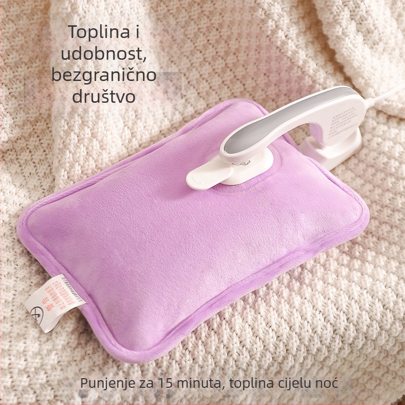 Ponovno napajana boca za toplu vodu - sigurna, električna grijaća torbica HLZ-2025, 220V, 380W, samopodgrijavanje, flanel materijal