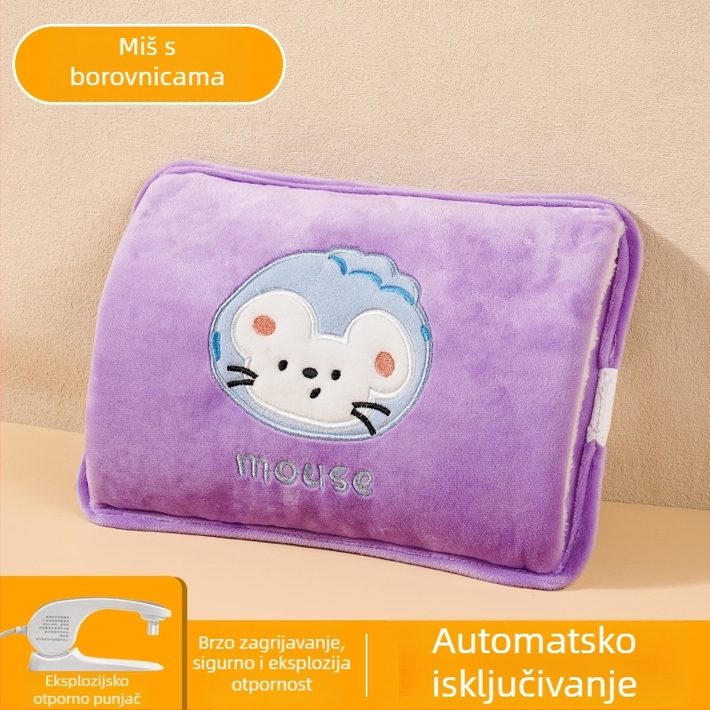 Ponovno napajana boca za toplu vodu - sigurna, električna grijaća torbica HLZ-2025, 220V, 380W, samopodgrijavanje, flanel materijal