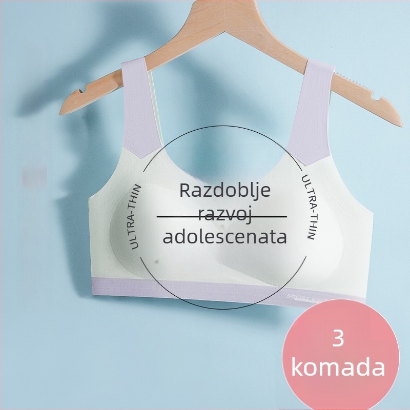Bezšivni sportski grudnjak u stilu veste, poliester, puna kupa, tanke oblikovane čašice, fiksirane dvostruke naramenice, bez čeličnih prstena