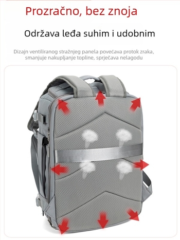Unisex ruksak od Oxford platna, 20–35L, proširiva kapaciteta, pogodan za 16-inčni prijenosnik, za putovanja i poslovne potrebe